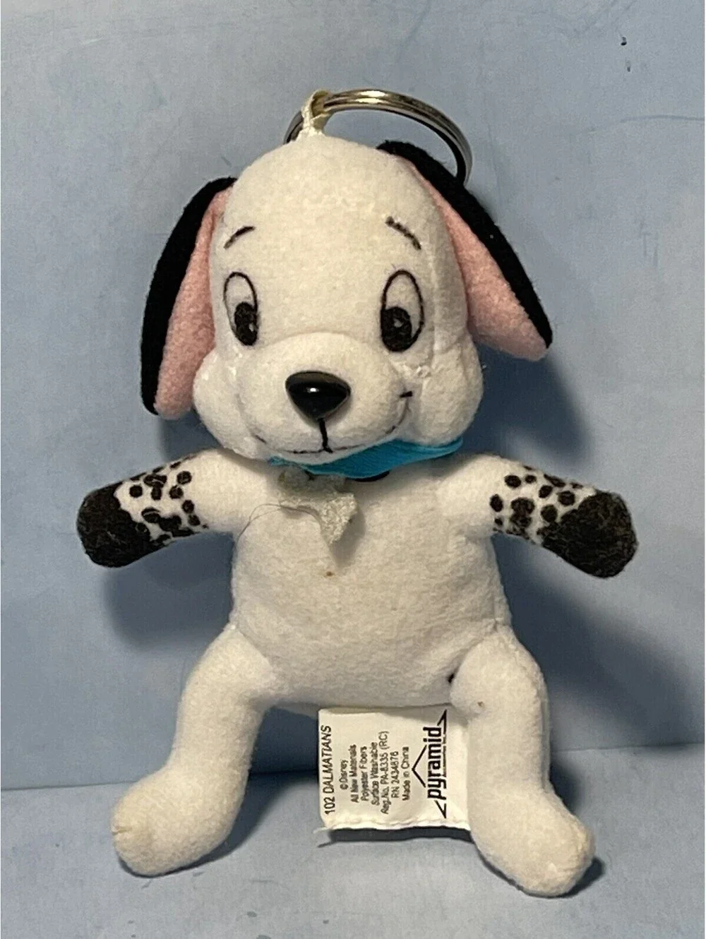 DISNEY 101 Dalmatians Dog Moves Plush Doll Keyholder Pyramid
